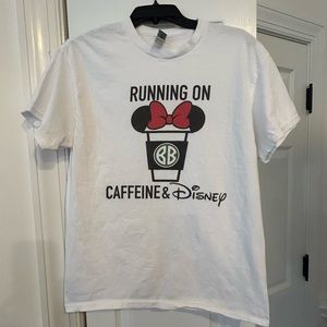 Running on Caffeine and Disney Shirt Size Medium